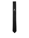 Mastermind Japan Skull And Crossbones Slim Tie In Black