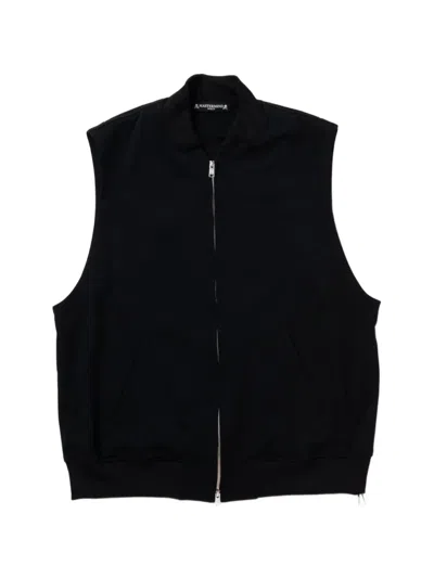 Mastermind Japan Skull Ribbed Gilet In Black