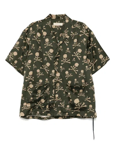 Mastermind Japan Skull Shirt In Green