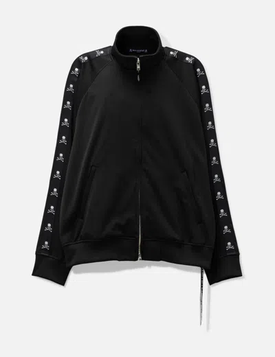 Mastermind Japan Skull Tape Track Jacket In Black