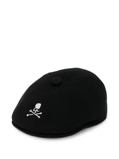 Mastermind Japan Skull-embroidered Flat Cap In Green