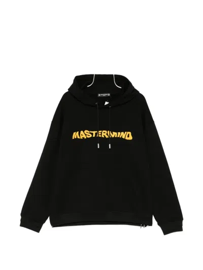 Mastermind Japan Skull-embroidered Hoodie In Black