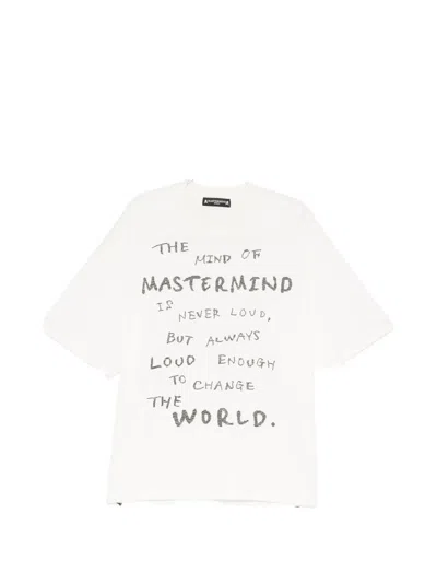 Mastermind Japan Skull-print T-shirt In White