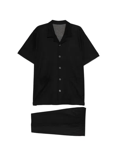 Mastermind Japan Sku-print Pajamas In Black