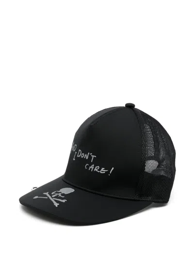 Mastermind Japan Slogan-embroidered Cap In Black
