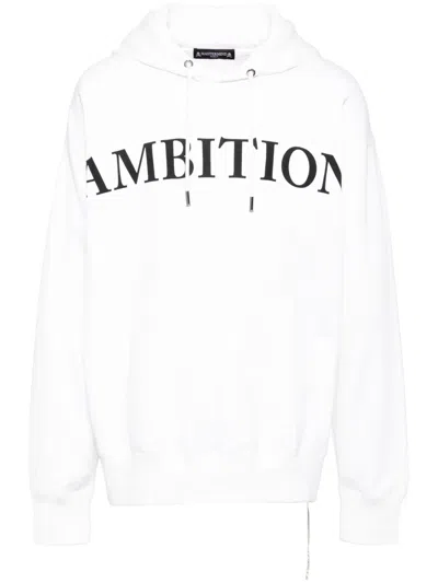Mastermind Japan Slogan Print Hoodie In Weiss