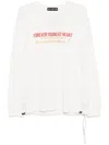 Mastermind Japan Slogan Print Long-sleeves T-shirt In Weiss