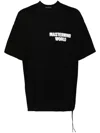 Mastermind Japan Spray-paint Effect T-shirt In Black