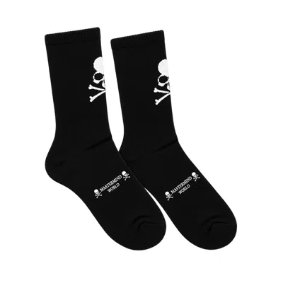 Mastermind Japan Stitch Crew Socks In Black