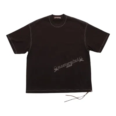 Mastermind Japan Stitched Short Sleeve Tee Boxy Fit In Black