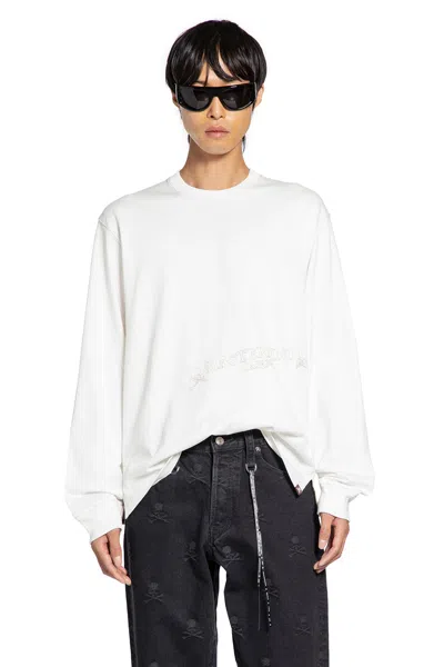 Mastermind Japan Stitched Skull Long Sleeve T-shirt In White