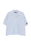 Mastermind Japan Striped-pattern Shirt In Blue