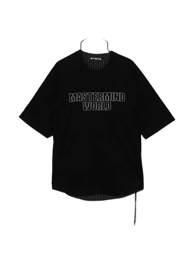 Mastermind Japan Striped T-shirt In Black