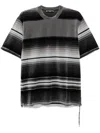 Mastermind Japan Striped T-shirt In Grey