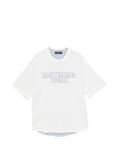 Mastermind Japan Striped T-shirt In White