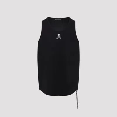 Mastermind Japan Swarovski Crystals Tank Top Skull Drawstring In Black
