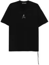 Mastermind Japan Wool T-shirt With Unique Skull Design And Adjustable Hem In Black