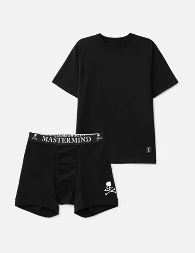 Mastermind Japan T-shirt &amp; Trunk Set In Black