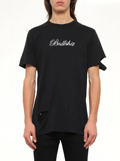 Mastermind Japan Distressed Logo-print T-shirt In Black