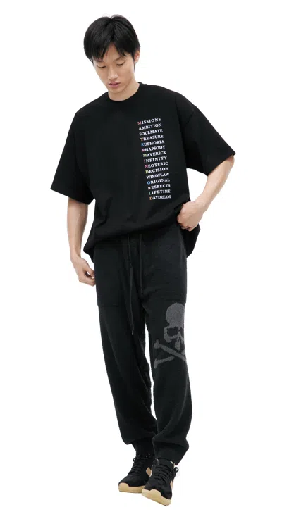 Mastermind Japan Terry Trousers With Logo In Black