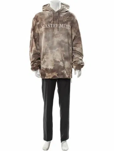 Pre-owned Mastermind Japan Tie Dye Logo Tie-dye Print Hoodie In Neutral
