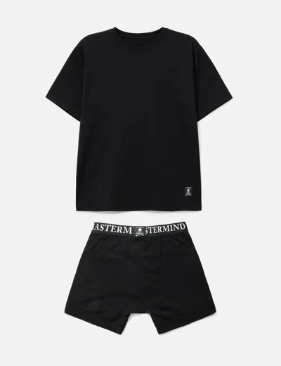 Mastermind Japan T-shirt And Trunks Set In Black
