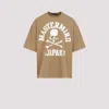 Mastermind Japan Mastermind Oversized Skull Graphic T-shirt In Neutral Cotton In Sand