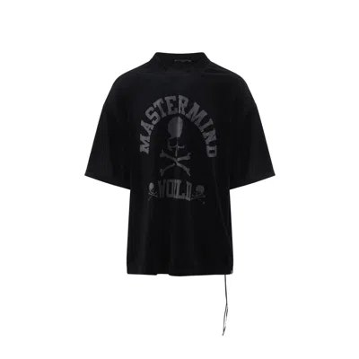 Mastermind Japan Velour Ss Tee In Black