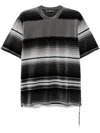 Mastermind Japan Striped T-shirt In Grey