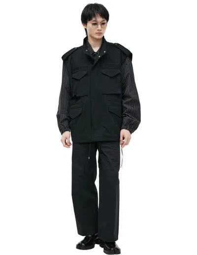 Mastermind Japan Vest With Patch Pockets In Black