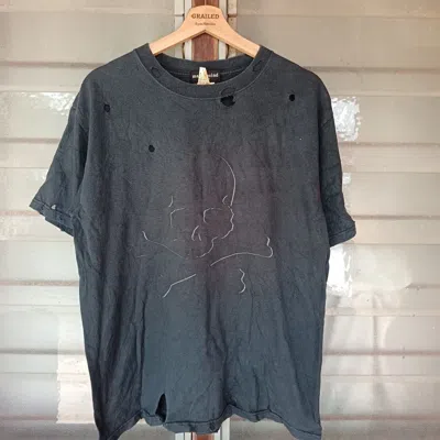 Pre-owned Mastermind Japan Vintage 4 Sense  Skull Design Shirt Tee In Black