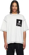 Mastermind Japan White Boxy Cross-stitch T-shirt In White