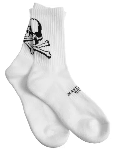 Mastermind Japan White Logo Socks