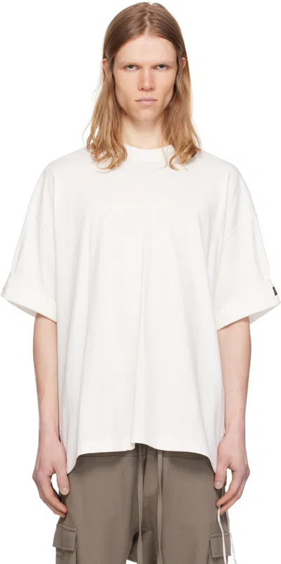 Mastermind Japan White Mw Boxy Roll Sleeve T-shirt