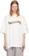 Mastermind Japan White Oversized Skull Tattoo T-shirt In White
