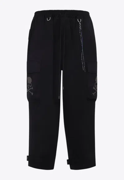 MASTERMIND JAPAN WIDE CARGO PANTS WITH SKULL-PRINT