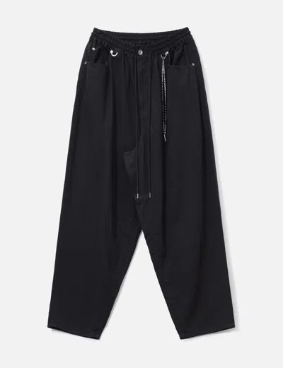 Mastermind Japan Wide Easy Denim Pants In Black