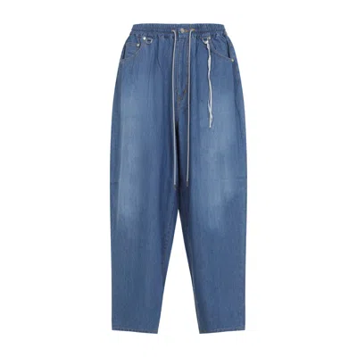 Mastermind Japan Wide Easy Denim Pants In Blue