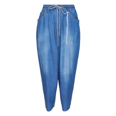 Mastermind Japan Wide Easy Denim Pants In Blue