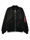 Mastermind Japan X Alpha Industries Ma-1 Jacket In Black