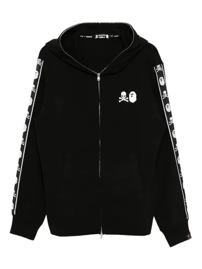 Mastermind Japan X Bape Logo Print Hoodie In Black