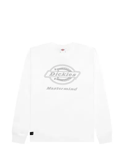 Mastermind Japan X Dickies Skull Logo T-shirt In White