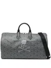 Mastermind Japan X Moreau Small Patterned Holdall In Gray