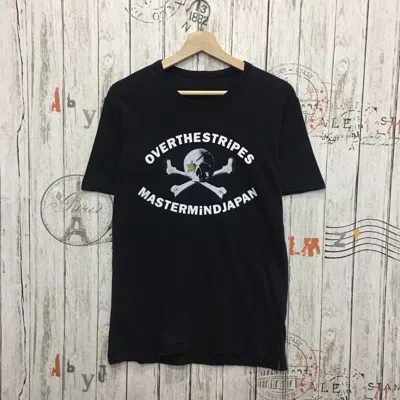 Pre-owned Mastermind Japan X Over The Stripes Men Tshirt In Black