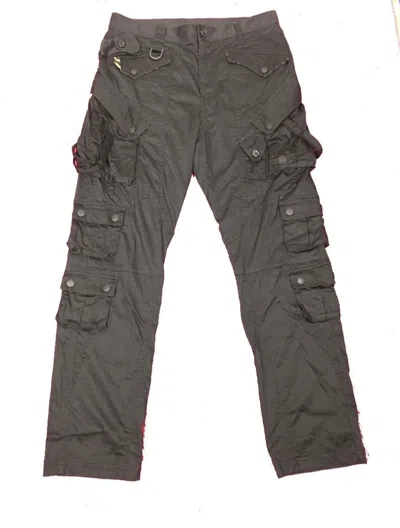 Pre-owned Mastermind Japan X Roen By Hiromu Takahara Bondage Tactical Cargo Pants S044 In Black