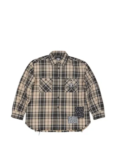 Mastermind Japan X Sean Wotherspoon Check-pattern Shirt In Black