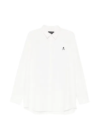 Mastermind Japan X Trippy Mikio Art Graphic-print Layered Shirt In White
