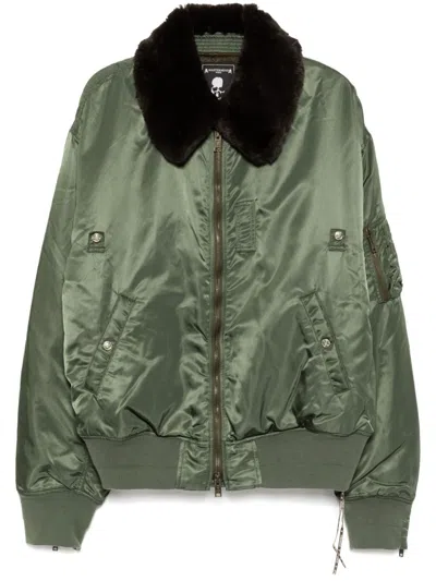 Mastermind Japan Zip-up Bomber Jacket In Green