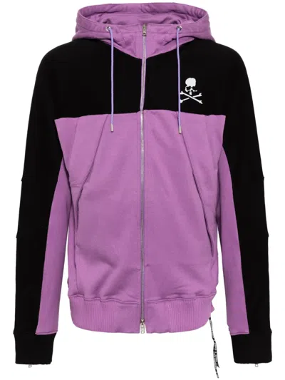 Mastermind Japan Zip-up Hoodie In Purple