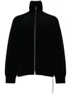 Mastermind Japan Zip-up Velour Sweatshirt In Black